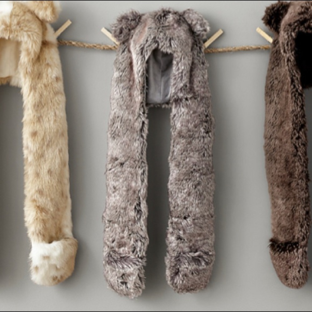 Restoration Hardware Baby & Child LUXE FAUX FUR KIDS' ANIMAL HOOD